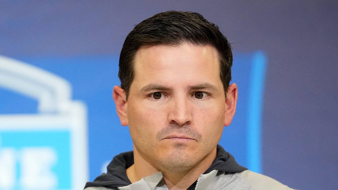 Seattle Seahawks coach Mike Macdonald speaks during the NFL Scouting Combine. Seattle Seahawks coach Mike Macdonald speaks during the NFL Scouting Combine.