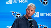 Tennessee Titans interim head coach Mike McCoy speaks to the media during his first press conference as interim head coach at Ascension Saint Thomas Sports Park in Nashville, Tenn., Tuesday, Oct. 14, 2025. Titans head coach Brian Callahan was fired Monday after leading the team to a 4-19 record over his tenure.