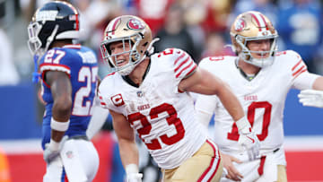 San Francisco 49ers running back Christian McCaffrey