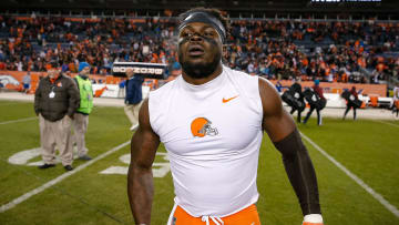 Dec 15, 2018; Denver, CO, USA; Cleveland Browns defensive back Jabrill Peppers (22) walks on the