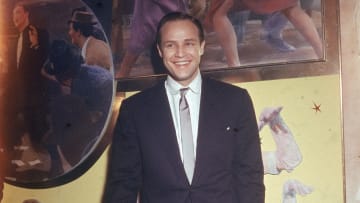 Marlon Brando Smiling In Suit