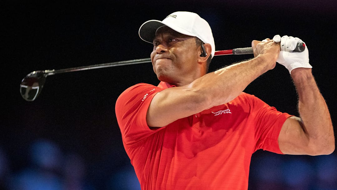 Tiger Woods teed it up for the first time in over a year during Tuesday's TGL match. 