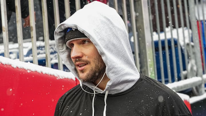 Bills quarterback Josh Allen and his wife Hailee Steinfeld are expecting their first child together. Bills quarterback Josh Allen and his wife Hailee Steinfeld are expecting their first child together.