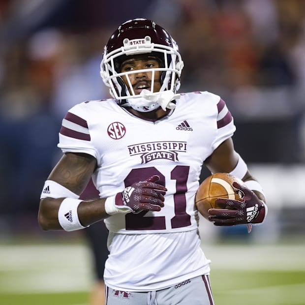 Mississippi State Bulldogs safety Hunter Washington against the Arizona Wildcats at Arizona Stadium.