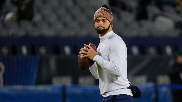 Caleb Williams and the Bears may have a snowy night ahead of them.