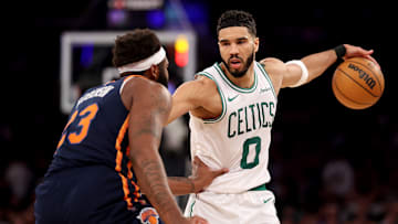 Jayson Tatum, Boston Celtics and Mitchell Robinson, New York Knicks