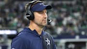 Dallas Cowboys head coach Brian Schottenheimer looks on before the game against the Philadelphia Eagles.