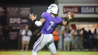 Susan Moore quarterback Sam Garrison 