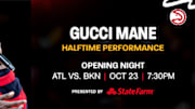 Gucci Mane to Perform at Halftime of Atlanta Hawks Season Opener vs the Brooklyn Nets Next Wednesday