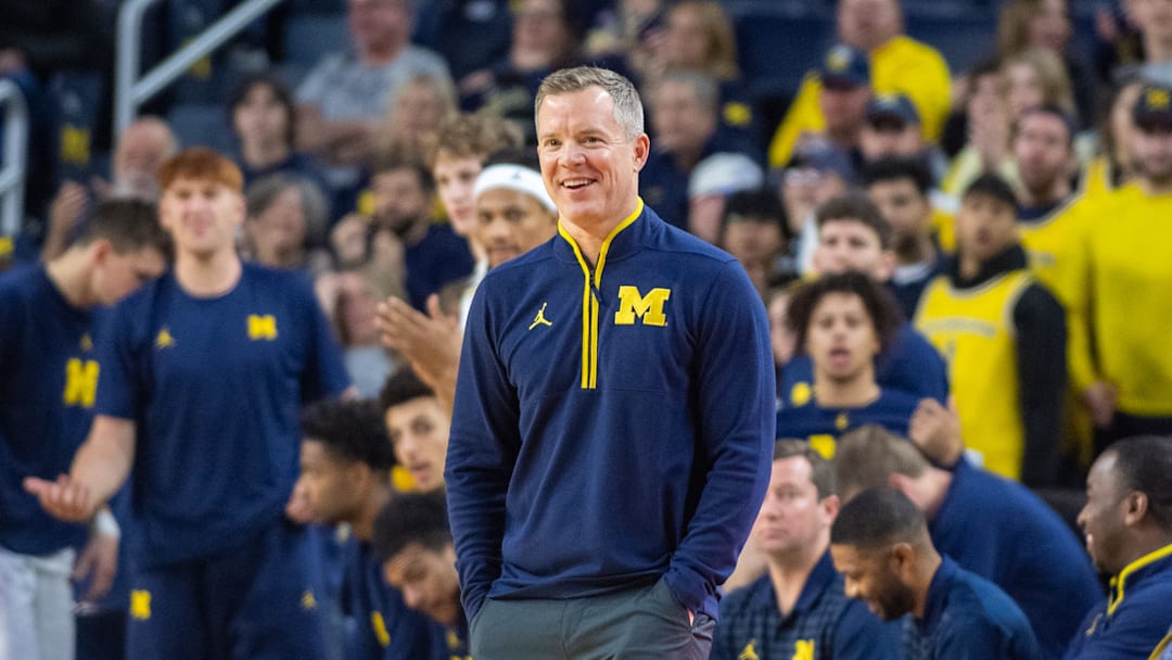 Michigan head coach Dusty May