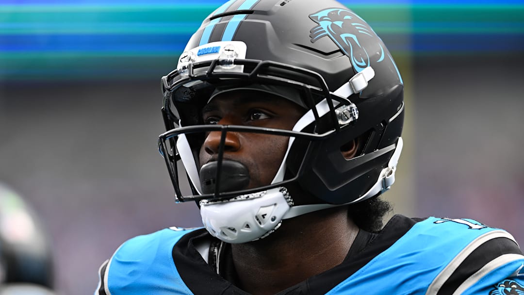 Carolina Panthers wide receiver Xavier Legette