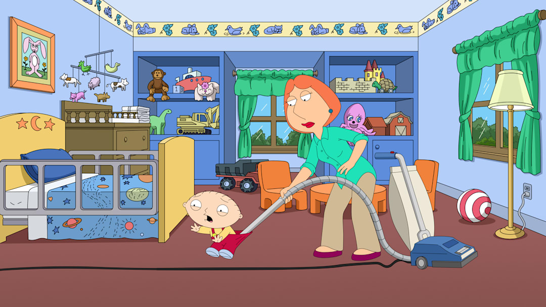 FAMILY GUY: Due to PETER’s shenanigans, LOIS is late to her ladies night out at a concert, causing her to miss the show and end up at a comedy bar. Venting her anger about Peter, Lois lands joke after joke and rapidly becomes a stand-up comedian using real life stories about Peter as content. Once Peter catches wind about this, he tries his best to straighten his life out to avoid being ridiculed by Lois’s comedy act in the all-new “Lois C.K.” episode of FAMILY GUY airing Sunday, Mar. 9