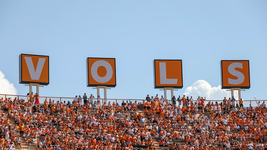 Sep 20, 2025; Knoxville, Tennessee, USA;  General view of the upper deck during the second quarter of the game between the Tennessee Volunteers and the UAB Blazers at Neyland Stadium. Mandatory Credit: Randy Sartin-Imagn Images