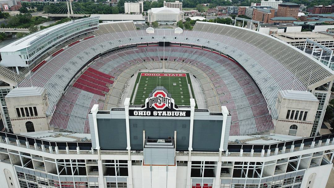 June 17, 2020; Columbus, OH, USA; Ohio Stadium, also known as the Horseshoe, the Shoe, and the House That Harley Built, is on the campus of The Ohio State University. Mandatory Credit: Doral Chenoweth/Columbus Dispatch via USA TODAY NETWORK