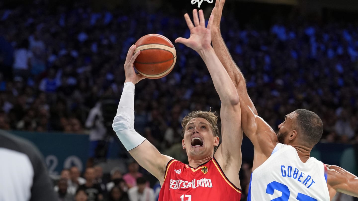 Rudy Gobert spielte beim Halbfinalsieg Frankreichs gegen Deutschland nur fünf Minuten