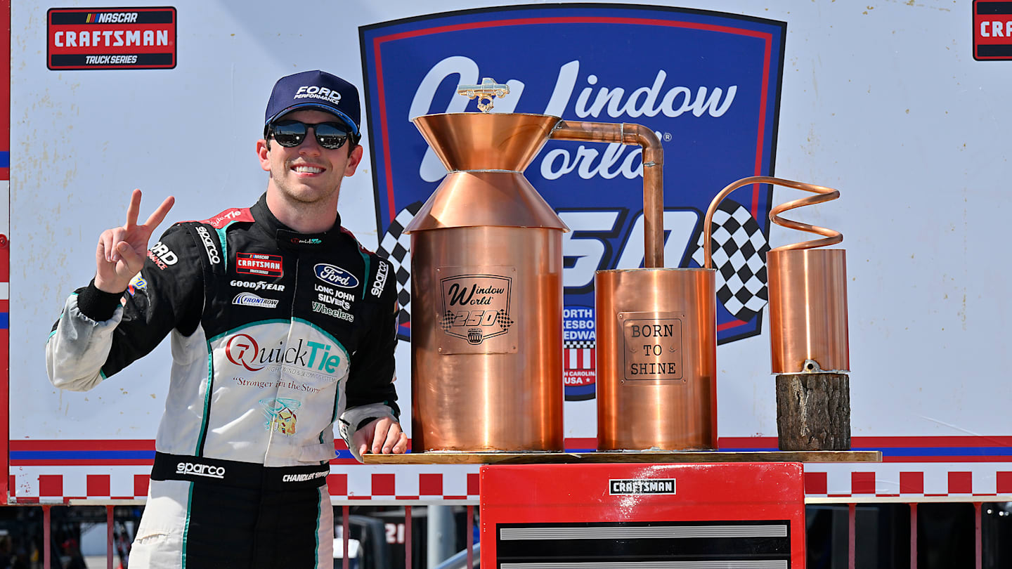 Chandler Smith Wins Truck Series Overtime Clash North Wilkesboro