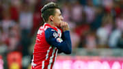 Cristián 'Chicote' Calderón descontó por las Chivas en los cuartos de final de Ida, celebrados en el Estadio Akron.