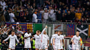 Les supporters de l'Eintracht Francfort ont fait du bruit au Camp Nou.