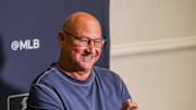 Dec 8, 2025; Orlando, FL, USA; Cincinnati Reds manager Terry Francona speaks with the media during the 2025 MLB Winter Meetings at Signia by Hilton Hotel. Mandatory Credit: Mike Watters-Imagn Images