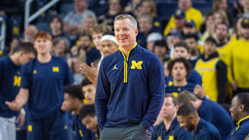Michigan head coach Dusty May