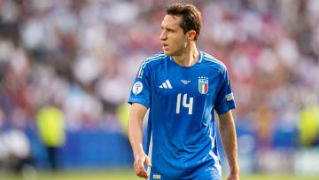 Switzerland v Italy: Round of 16 - UEFA EURO 2024 - Chiesa looks on during Switzerland round of 16 defeat