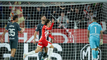 Bryan Gil celebrates his goal against Espanyol
