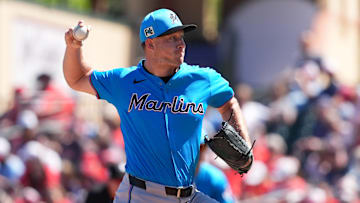 The Philadelphia Phillies have claimed right-hander Brett de Geus off waivers from the Miami Marlins