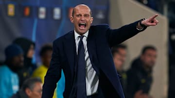 Allegri on the touchline