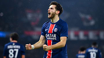 Khvicha Kvaratskhelia, attaquant du PSG face à l'AS Monaco (4-1)
