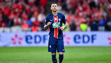Lucas Hernandez avec le PSG en finale de Coupe de France