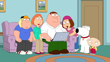 FAMILY GUY: When the Griffins win a trip to Maine at Peter’s company picnic, they decide to invite their friends on the vacation. Tensions run high and things soon spiral out of control when the cabin burns down in the “Cabin Pressure” episode of FAMILY GUY airing Wed, March 6 (9:32-10:00 PM ET/PT) on FOX. FAMILY GUY © 2024 by 20th Television