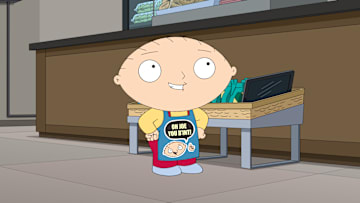FAMILY GUY: Meg gets a job as a waterpark lifeguard, but things at home get awkward after she gives Peter CPR. Meanwhile, Stewie and Brian open a coffee shop in the “Lifeguard Meg” episode of FAMILY GUY airing Wed, March 27 (9:32-10:00 PM ET/PT) on FOX. FAMILY GUY © 2024 by 20th Television