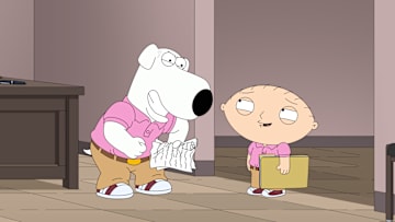 FAMILY GUY: When Peter accidentally exposes his inability to throw a ball, he becomes determined to learn in order to reclaim his masculinity in the all-new “Pitch Imperfect” episode of FAMILY GUY airing Sunday, March 30 (9:30-10:00 PM ET/PT) on FOX. FAMILY GUY © 2025 by 20th Television