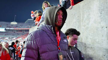 Mill Creek linebacker Braxton Rembert visits Ohio Stadium on the day of the Ohio State Buckeyes football game against UCLA on Nov. 15, 2025.