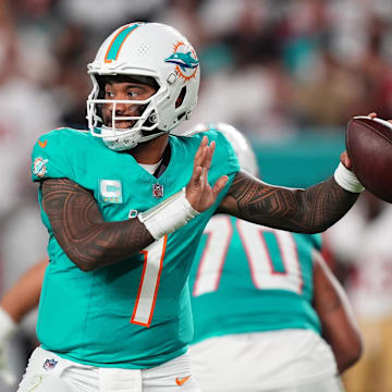 The Dolphins are favored by 6.5 points on the road in Week 17.