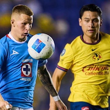 Mateusz Bogusz (left) and Ramón Juárez (right) during the first leg of the Concacaf Champions Cup quarterfinals.