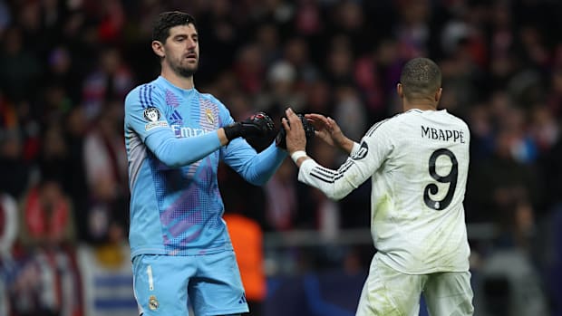 Real Madrid Thibaut Courtois Kylian Mbappe