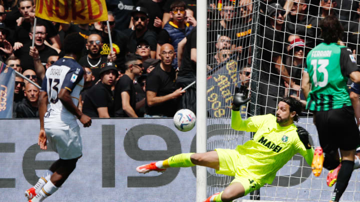 US Sassuolo v US Lecce - Serie A TIM - Dorgu finds the net in Lecce's 3-0 away win over Sassuolo last season