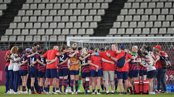 United States v Australia: Bronze Medal Match Women's Football - Olympics: Day 13 United States v Australia: Bronze Medal Match Women's Football - Olympics: Day 13