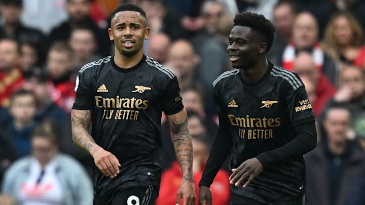 Gabriel Jesus dan Bukayo Saka Gabriel Jesus dan Bukayo Saka