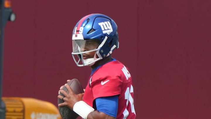 East Rutherford, NJ -- June 5, 2025 -- Quarterback, Jameis Winston as the New York Giants players participate in their 2025 OTAÕs at the Quest Diagnostic Giants Training Center in East Rutherford. East Rutherford, NJ -- June 5, 2025 -- Quarterback, Jameis Winston as the New York Giants players participate in their 2025 OTAÕs at the Quest Diagnostic Giants Training Center in East Rutherford.