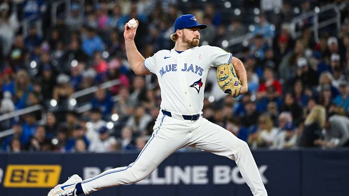 May 10, 2026; Toronto, Ontario, CAN; Toronto Blue Jays starting pitcher Spencer Miles (62) throws a pitch against the Los Angeles Angels in the first inning at Rogers Centre. Mandatory Credit: David Kirouac-Imagn Images
