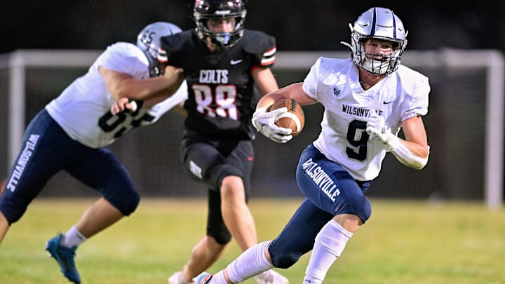 Wilsonville safety Mark Wiepert has a chance to go back-to-back as 5A defensive player of the year.