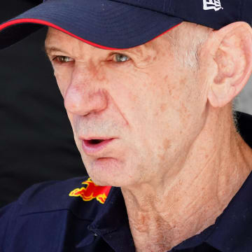 May 4, 2024; Miami Gardens, Florida, USA; Red Bull pioneering engineer and Chief Technical officer Adrian Newey in the paddock before the F1 Sprint Race at Miami International Autodrome. Mandatory Credit: John David Mercer-USA TODAY Sports