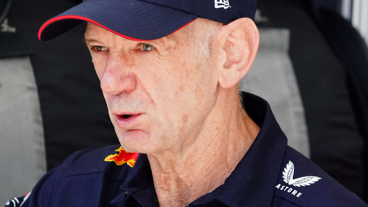 May 4, 2024; Miami Gardens, Florida, USA; Red Bull pioneering engineer and Chief Technical officer Adrian Newey in the paddock before the F1 Sprint Race at Miami International Autodrome. Mandatory Credit: John David Mercer-USA TODAY Sports