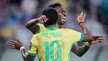 Vinícius Júnior e Rodrygo na goleada da Seleção sobre a Coreia do Sul