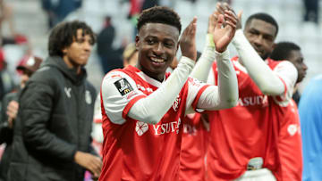 Mamadou Diakhon Im Trikot von Stade Reims. Spielt er in der kommenen Saison in Frankfurt?