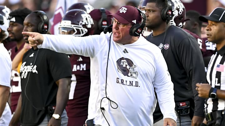 Texas A&M Aggies head coach Mike Elko finds the speculation tying him to open head coaching positions hilarious. Texas A&M Aggies head coach Mike Elko finds the speculation tying him to open head coaching positions hilarious.
