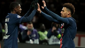 Ousmane Dembélé et Désiré Doué - PSG