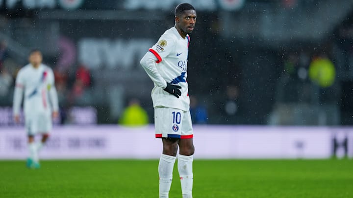 Ousmane Dembélé a inscrit le seul but parisien à Rennes ce vendredi.